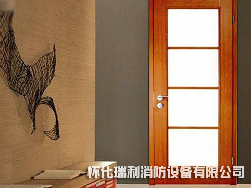 钢木质防火门带玻璃孔